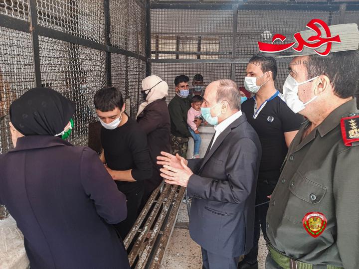 اللواء الرحمون يتفقد سجن دمشق المركزي