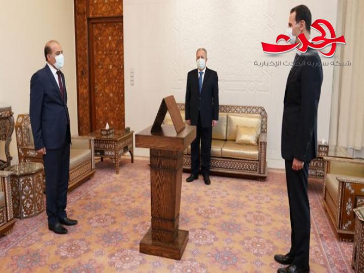 أمام الرئيس الأسد… محافظو الرقة والقنيطرة ودير الزور وإدلب يؤدون اليمين القانونية