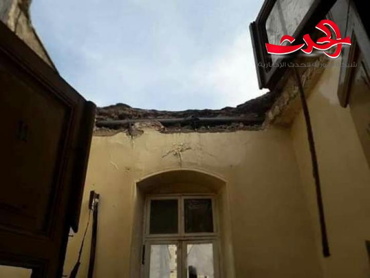 عاصي الشيخ: الأمطار سبب انهيار سقف غرفة فندق «دمشق» بحلب ووفاة أحد نزلائه