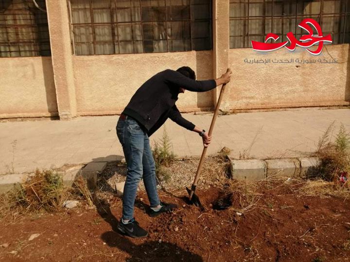 إطلاق الحديقة البيئية بدرعا بعنوان إيد بأيد لتزهر سورية من جديد
