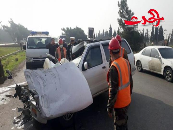 مع تكرار الحوادث على الطريق نفسه.. وفاة شخص واصابة ثلاثة اخرين على طريق دمشق حمص