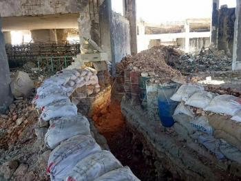 بالصور.. أنفاق الارهابيين ومقراتهم في منطقة ضهرة عبد ربه والمحلق الغربي غرب حلب