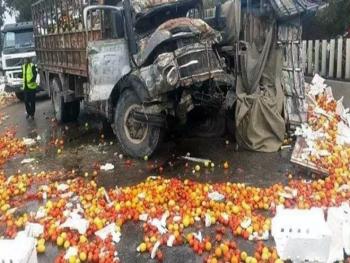 حادث مروري على طريق استراد حمص طرطوس الدولي يودي بحياة ثلاثة أشخاص