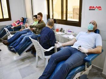 حملة تبرع بالدم في حلب دعما لاطفال السرطان