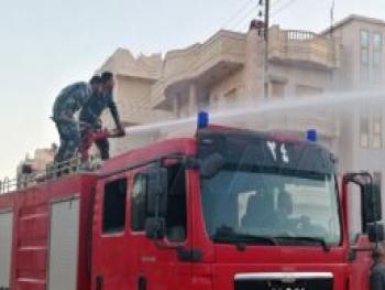 اخماد 6 حرائق في درعا بمساحات من الاعشاب
