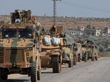ارتال الاحتلال التركي تدخل إلى إدلب محملة بالمعدات العسكرية
