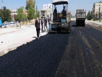 محافظة دمشق تنهي أعمال التزفيت بضاحية الحسينية وبدء تزفيت المتحلق الوسطي