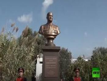 تدشين نصب تذكاري لطيار روسي في حميميم
