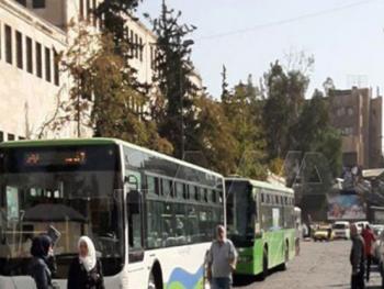 محافظة دمشق: زيادة الطاقة التشغيلية اليومية لباصات النقل الداخلي على كل الخطوط لتأمين الركاب