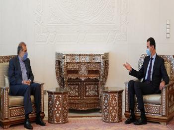 الرئيس الأسد لـ خاجي: المؤتمر الدولي لعودة اللاجئين سيكون خطوة جوهرية في المسار الذي تسير به الحكومة لإنهاء هذا الملف