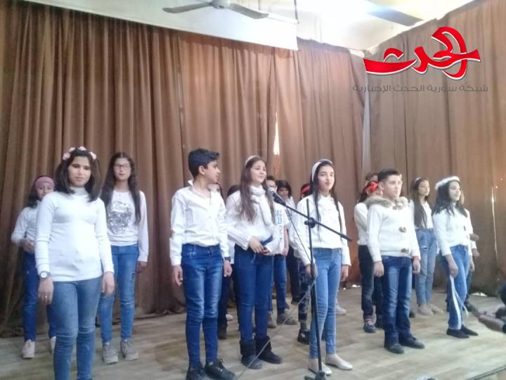 دائرة المسرح المدرسي في تربية ريف دمشق تقيم بيان فني في ثقافي أشرفية صحنايا