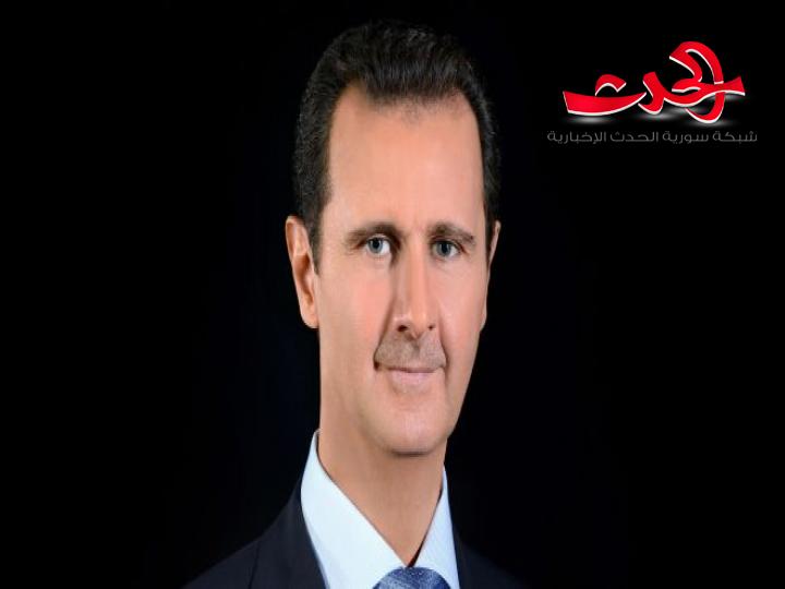 الرئيس الأسد يعزي عائلة الشهيد  في لبنان نتيجة اعتداء بشع على حافلة للناخبين السوريين