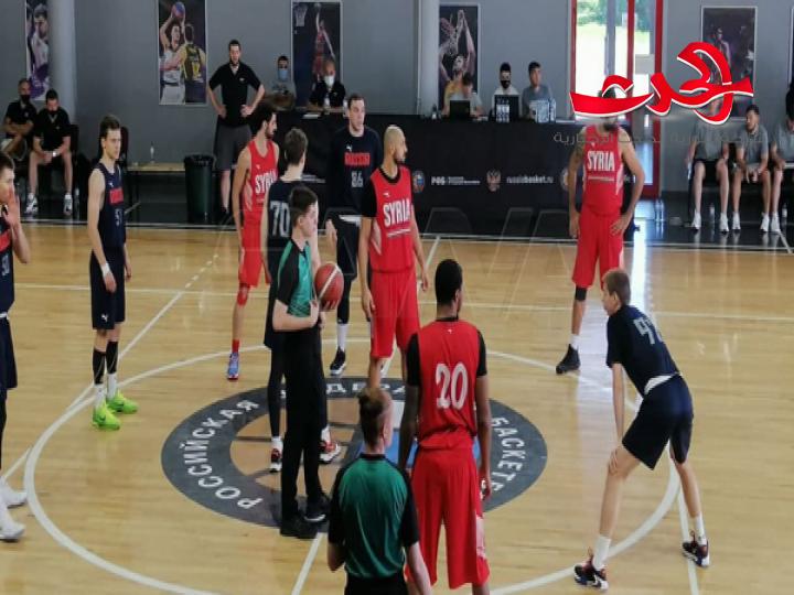 منتخبنا السوري يجدد فوزه على شباب روسيا بكرة السلة