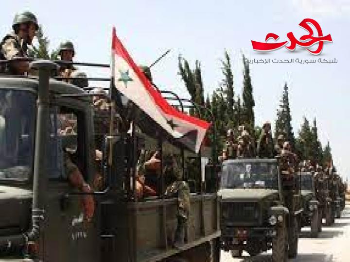 حشود عسكرية للجيش السوري تصل إلى البادية
