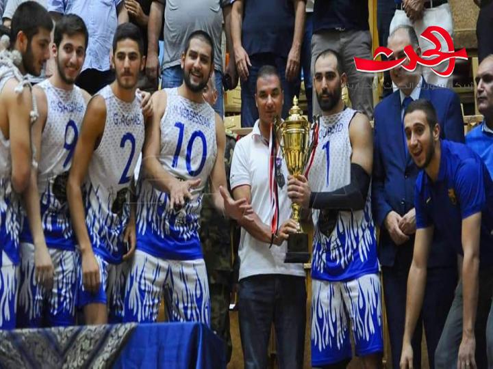 الجلاء يحرز لقب بطولة كأس الجمهورية بكرة السلة للرجال