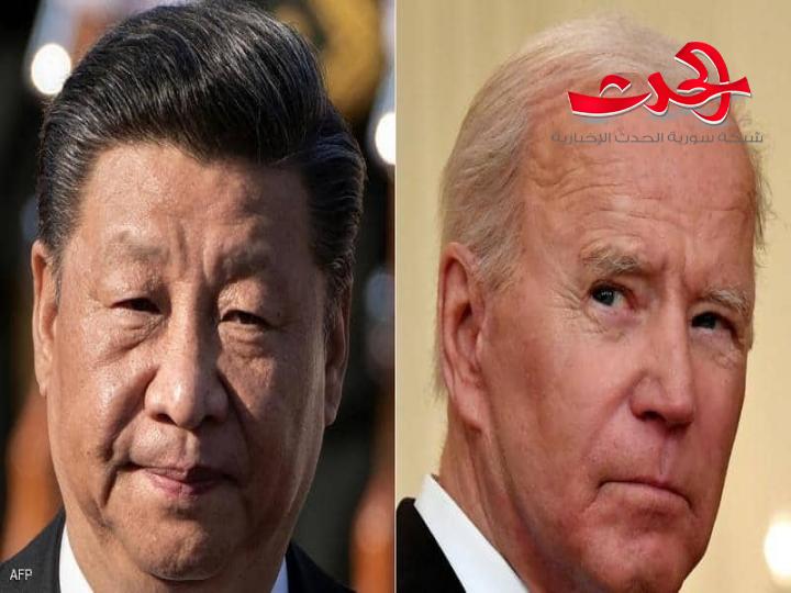 اتصال هاتفي بين شي وبايدن: سياسة الولايات المتحدة تجاه الصين تسببت بصعوبات خطرة
