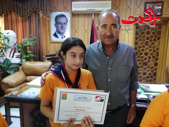 تكريم روّاد الطلائع الفائزين على مستوى القطر بمحافظة درعا