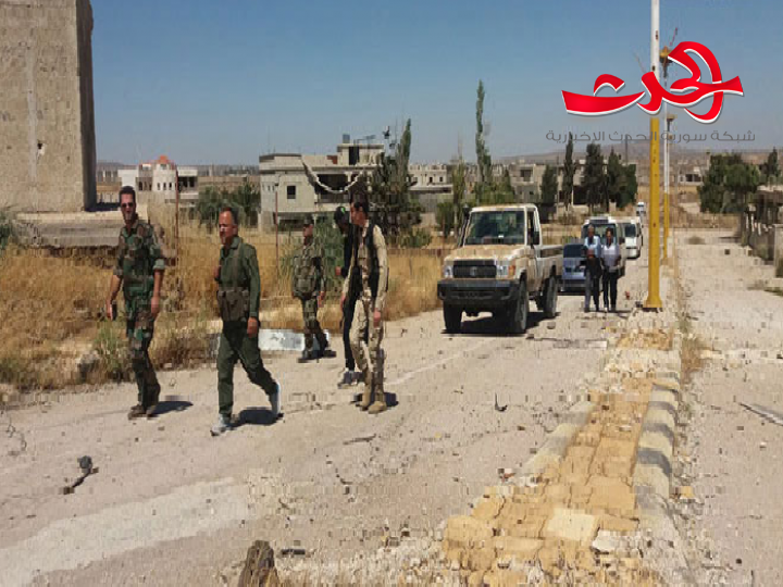 وحدات الجيش يدخل قرى نصيب وأم المياذن والطيبة جنوب شرق درعا