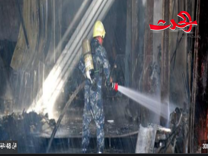في القابون : إخماد حريق في أحد محال تصليح السيارات