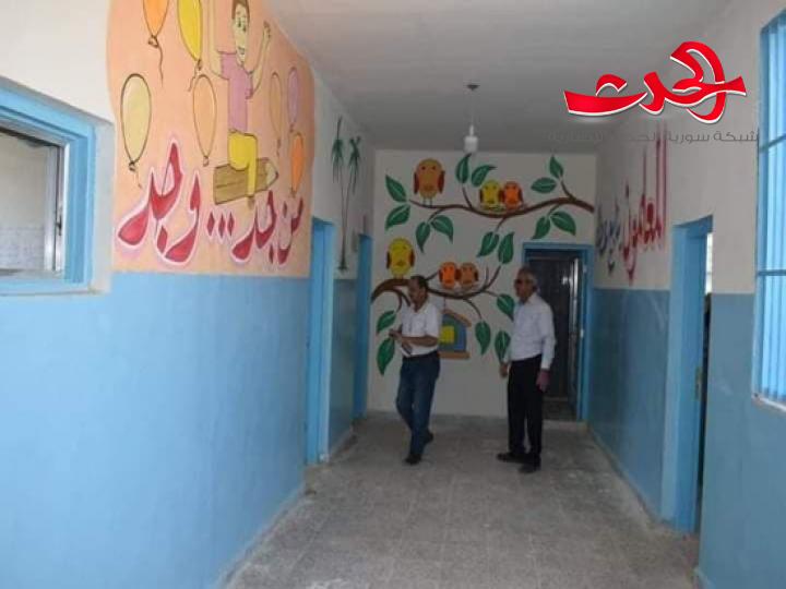 تربية دير الزور تنهي صيانة وتأهيل 25 مدرسة