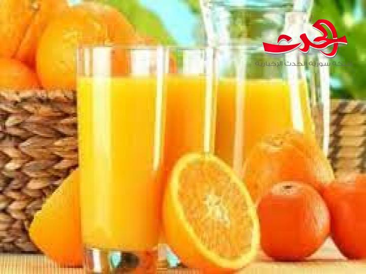 عصير البرتقال يحمي من السكتة الدماغية ..