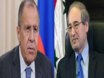 المقداد ولافروف : استمرار التنسيق والتشاور بين سورية وروسيا على كل المستويات