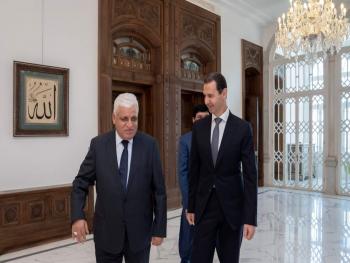 الرئيس الأسد يتلقى رسالة من مصطفى الكاظمي رئيس وزراء العراق نقلها فالح الفياض رئيس هيئة الحشد الشعبي