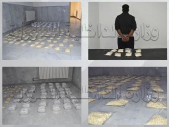  حمص : القبض على مروّج مخدرات ومصادرة كميات كبيرة من مادة الحشيس