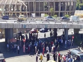 حادث سير تحت جسر الرئيس بدمشق