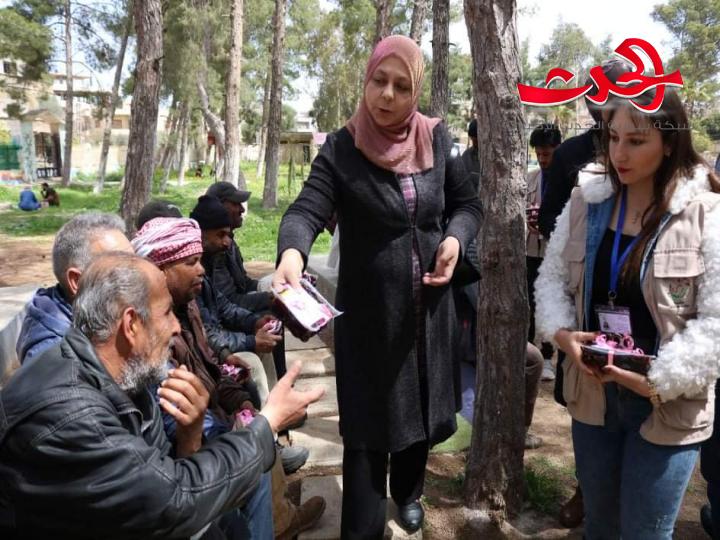 مبادرة اهل الشام تكرم عمال النظافة في مجلس مدينة درعا