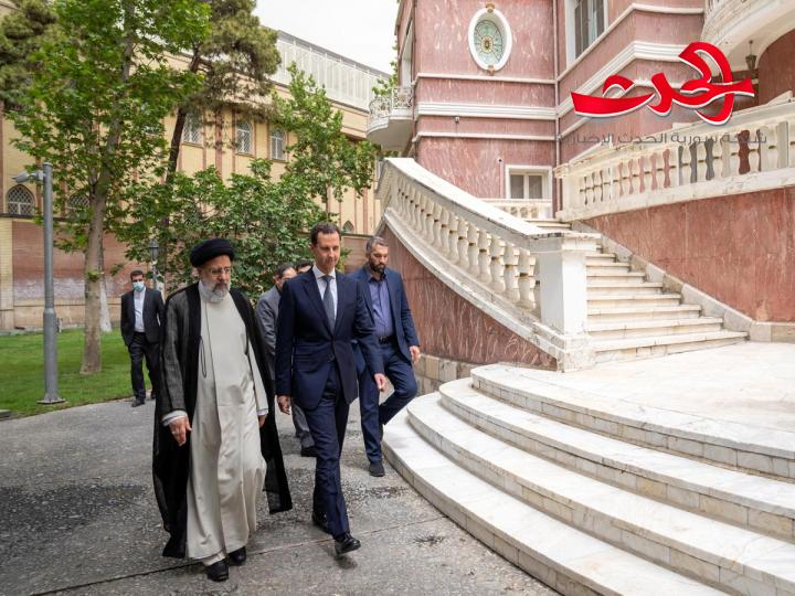  الرئيس الأسد يجري زيارة عمل إلى طهران  و يلتقي بخامنئي 