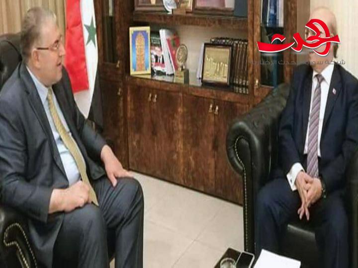 وزير التربية يبحث مع السفير البحريني سبل التعاون التربوي بين البلدين