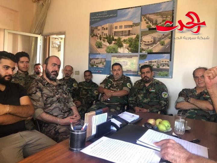 الجيش محاضرة بعنوان الجيش العربي السوري في الماضي و الحاضر