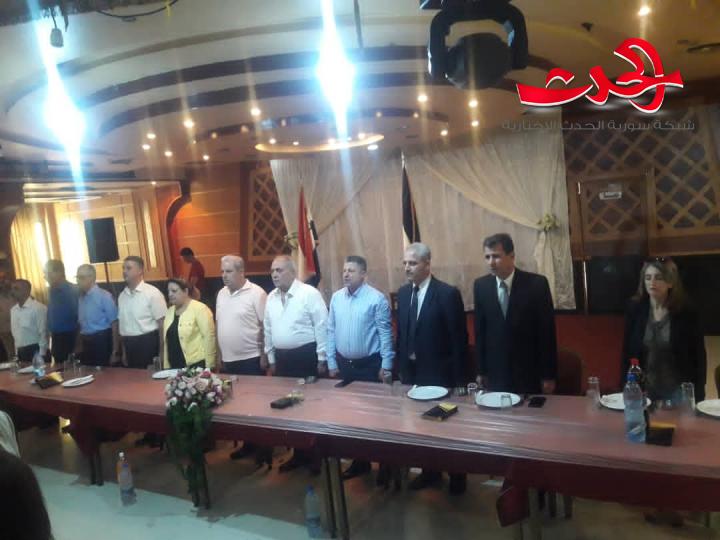 احتفاءً بعيد الصحافة السورية حفل استقبال في نادي الضباط في حمص 