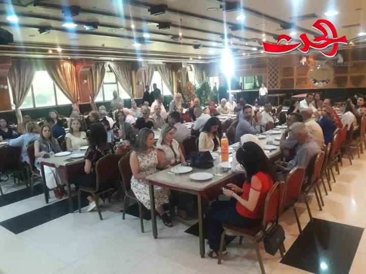 احتفاءً بعيد الصحافة السورية حفل استقبال في نادي الضباط في حمص 