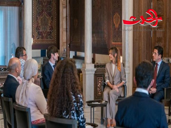 السيدة الأولى أسماء الأسد تبحث مع وفد الوكالة الدولية للطاقة الذرية 