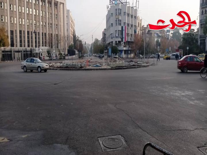 محافظة دمشق " تهدم" ساحة السبع بحرات ؟؟!!