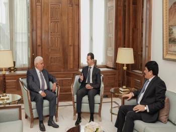 الرئيس الأسد يبحث مع رئيس هيئة الحشد الشعبي العراقية المواضيع الأمنية المشتركة
