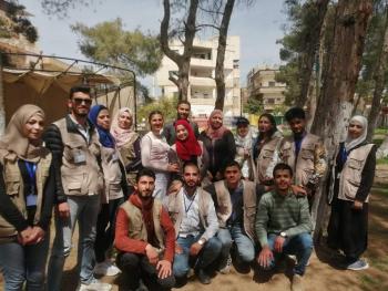 مبادرة اهل الشام تكرم عمال النظافة في مجلس مدينة درعا