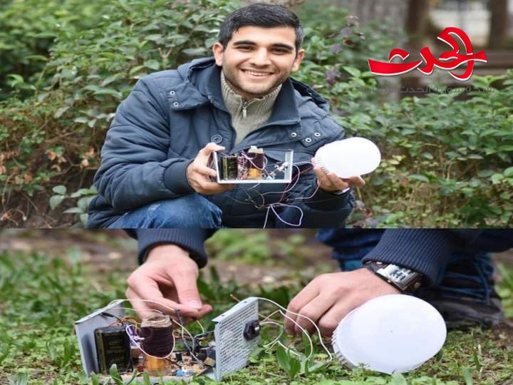 طالب سوري في دمشق يولد الطاقة الكهربائية لمنزله من النباتات
