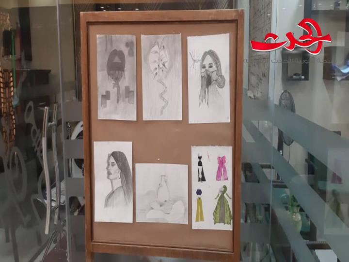 معرض فني لنتاجات الأطفال واليافعين في حمص