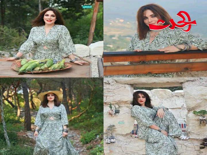 الفنانة سلاف فواخرجي بإطلالة جديدة لها