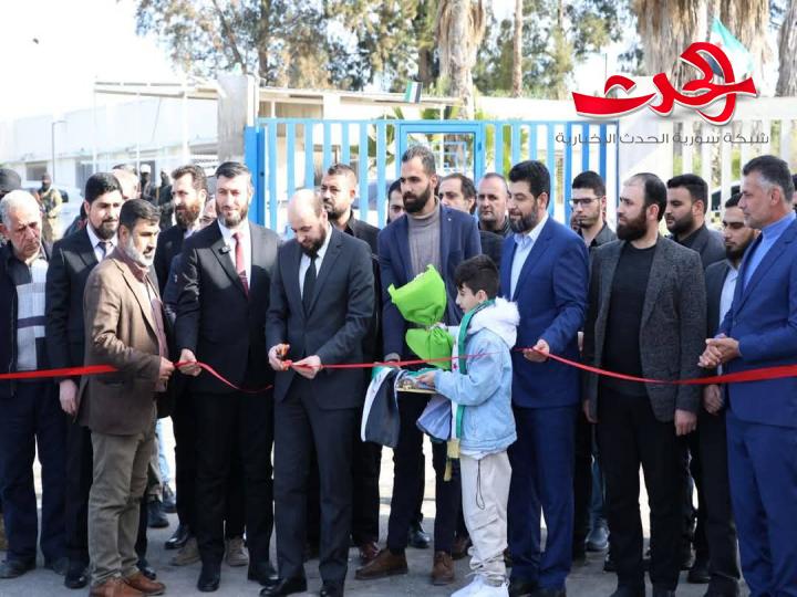 افتتاح مشروع دعم محطة مياه الشرب في محافظة اللاذقية