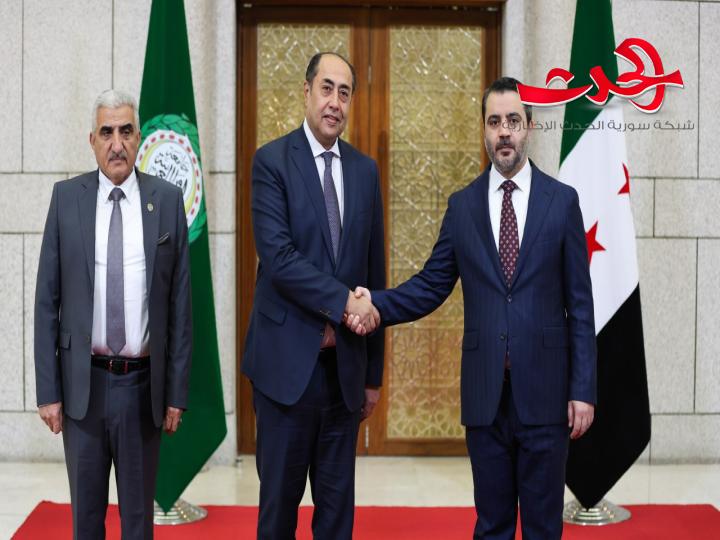القائد الشرع ووزير الخارجية يلتقيان مع وفد جامعة الدول العربية