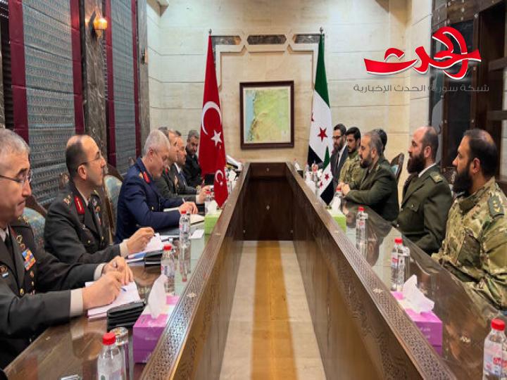 وزير الدفاع يستقبل وفداً عسكرياً رفيع المستوى من وزارة الدفاع التركية