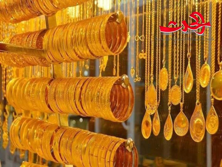 سعر غرام الذهب يرتفع محلياً 15 ألف ليرة