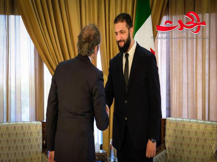 الرئيس الشرع ووزير الخارجية يلتقيان المدير العام للوكالة الدولية للطاقة الذرية 