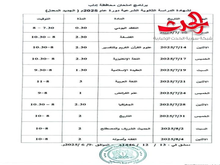 "وزارة التربية": تصدر البرامج الامتحانية لشهادتي التعليم الأساسي والثانوية العامة بعد التعديل