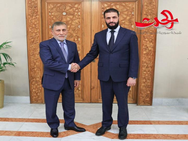 الرئيس الشرع يستقبل المبعوث الخاص لرئيس الوزراء العراقي إلى سورية
