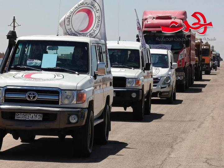 دخول قافلة مساعدات إنسانية جديدة إلى محافظة السويداء